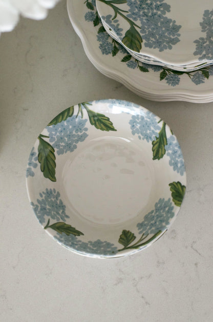 Hydrangea Melamine Bowls (Set of 4)