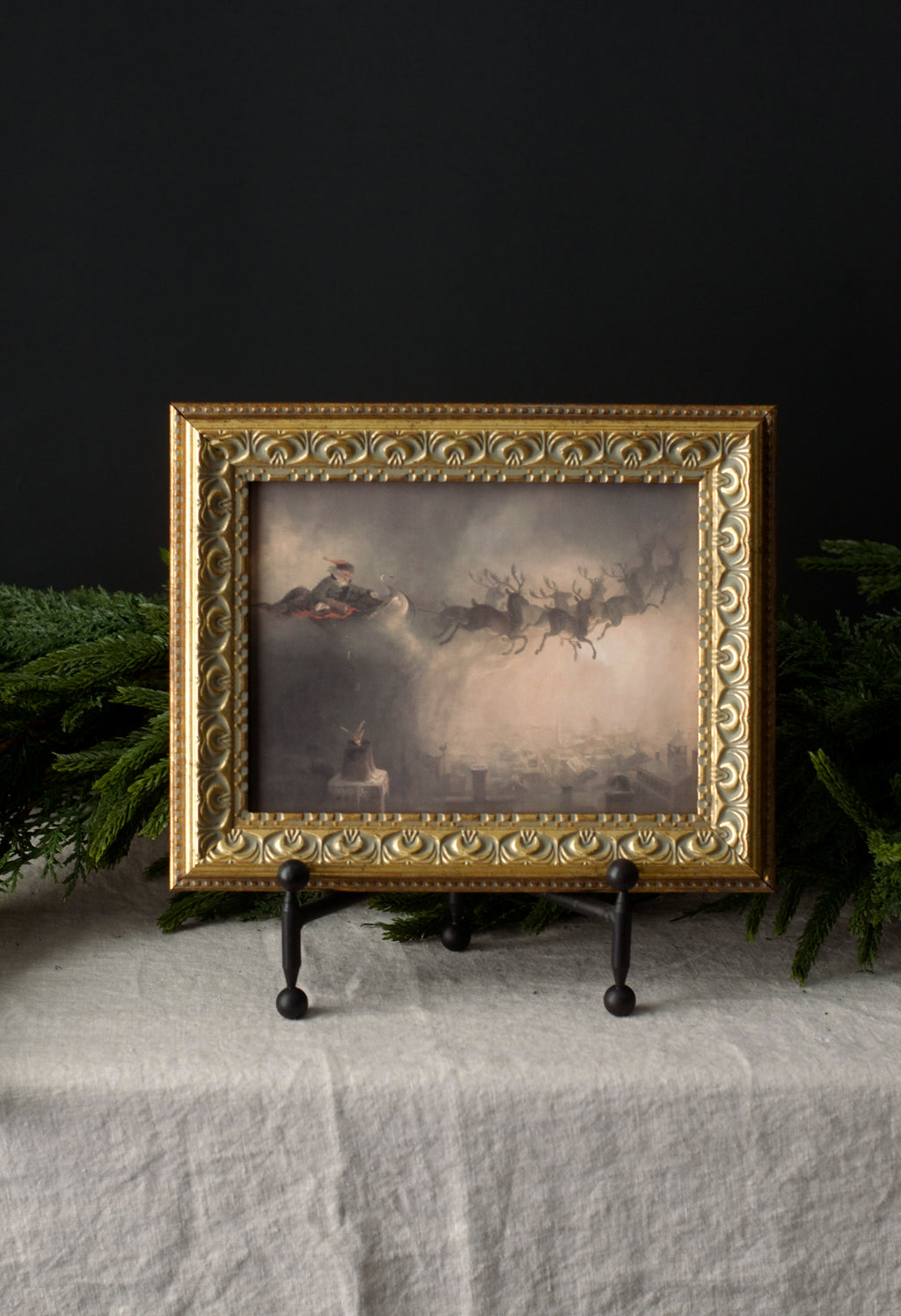 Christmas Night Vintage Art - 10" x 8"
