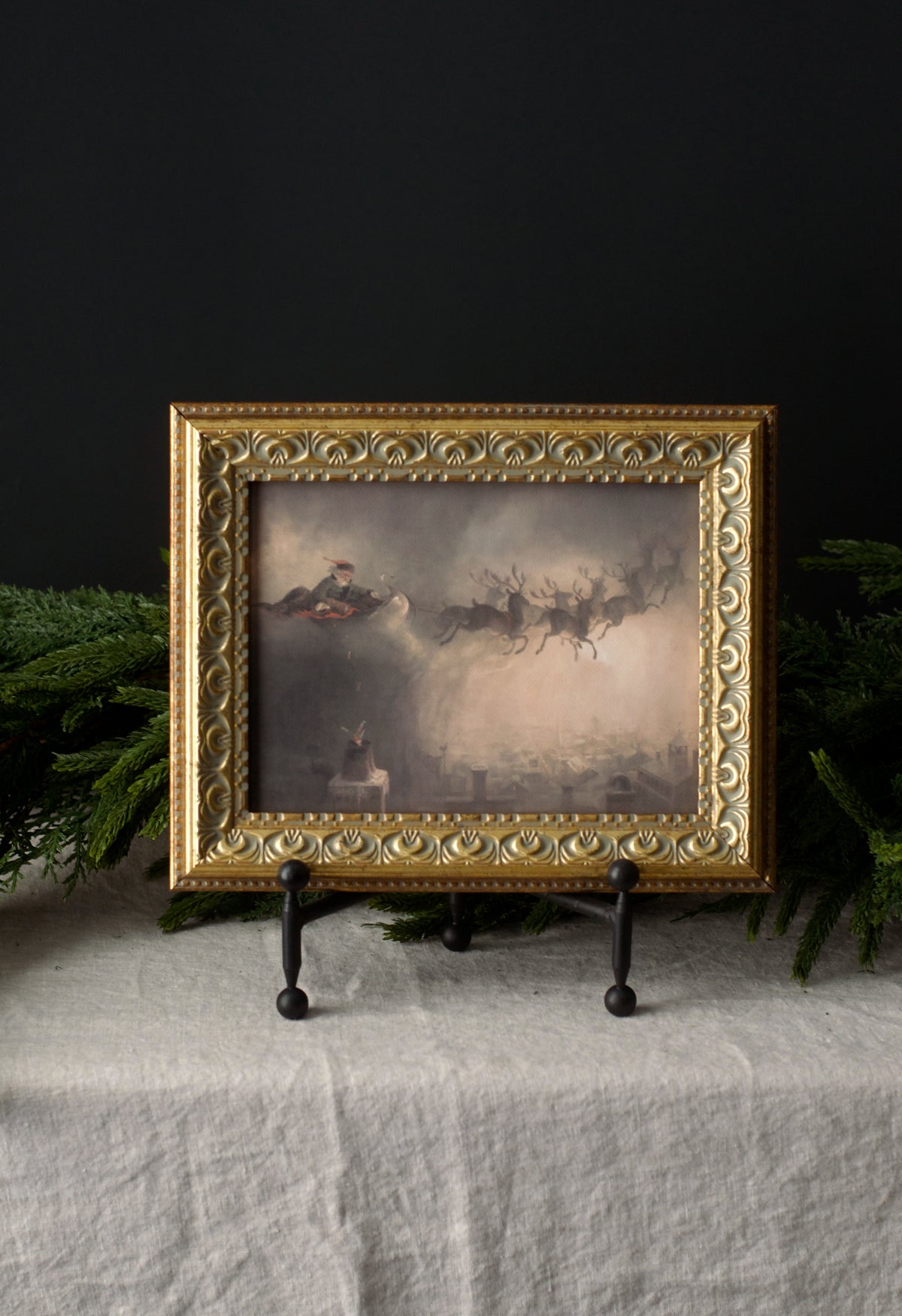 Christmas Night Vintage Art - 10" x 8"
