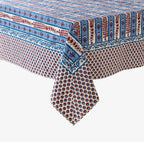 Americana Indigo & Poppy Tablecloth
