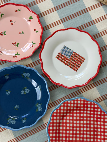 Americana Melamine Assorted Dessert / Salad Plate (Set of 4)