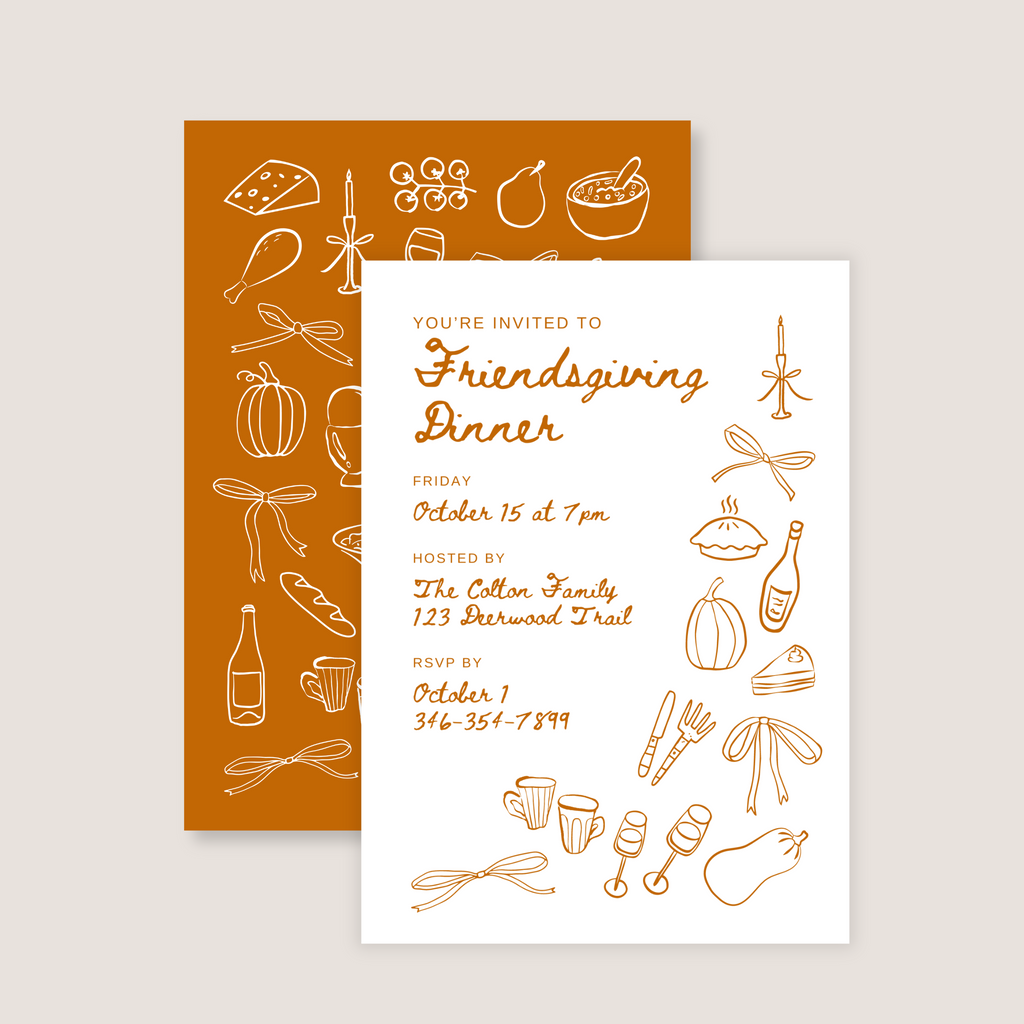 Autumn Invitation (Printable Template)