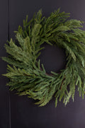 24” Mixed Greenery Wreath