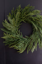 24” Mixed Greenery Wreath