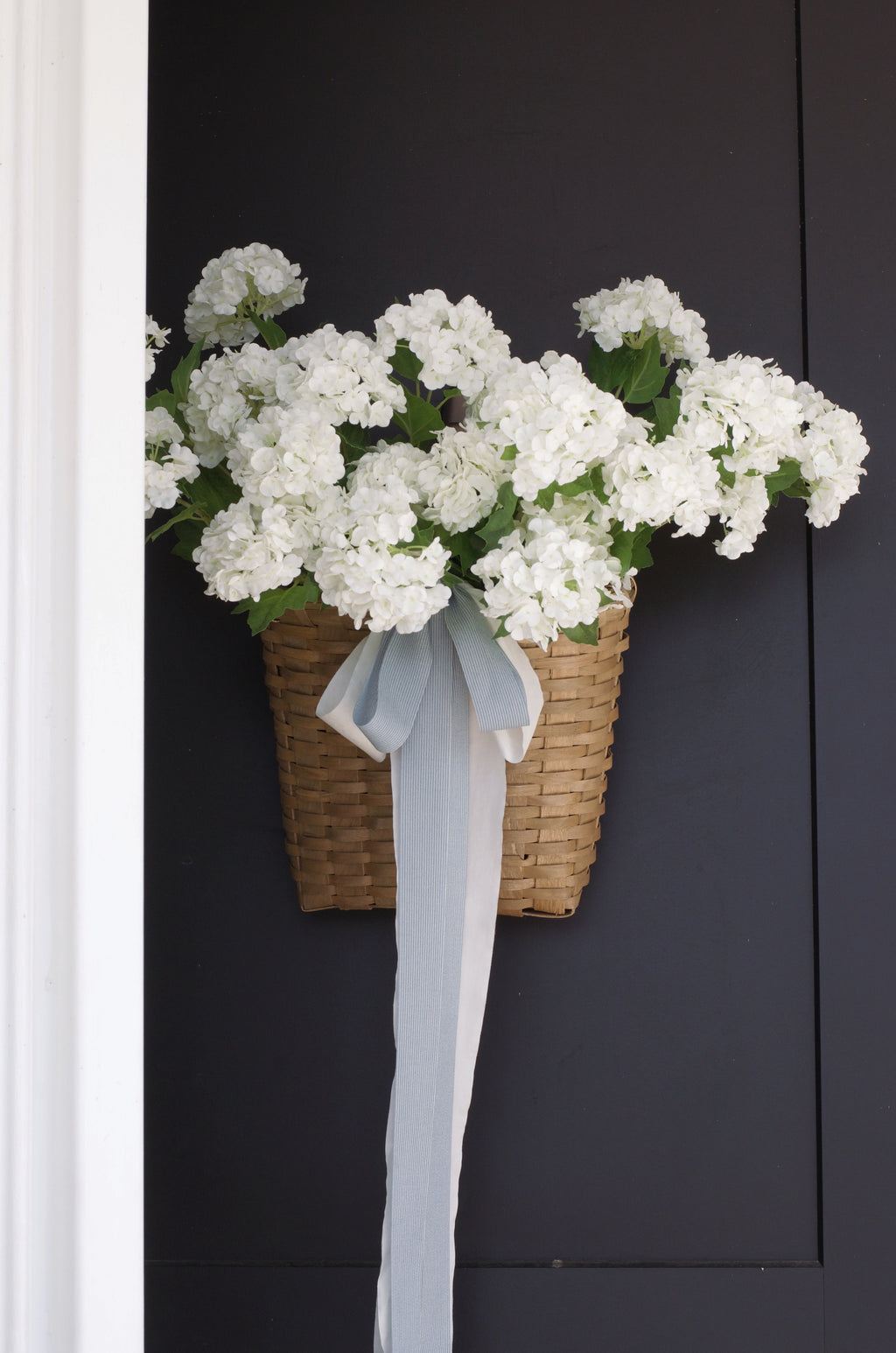 Real Touch White Viburnum Hydrangea Stems 33” (Set of 3 or 6)