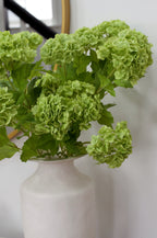 Real Touch Limelight Snowball Viburnum Hydrangea Stems 27” (Set of 3 or 6)