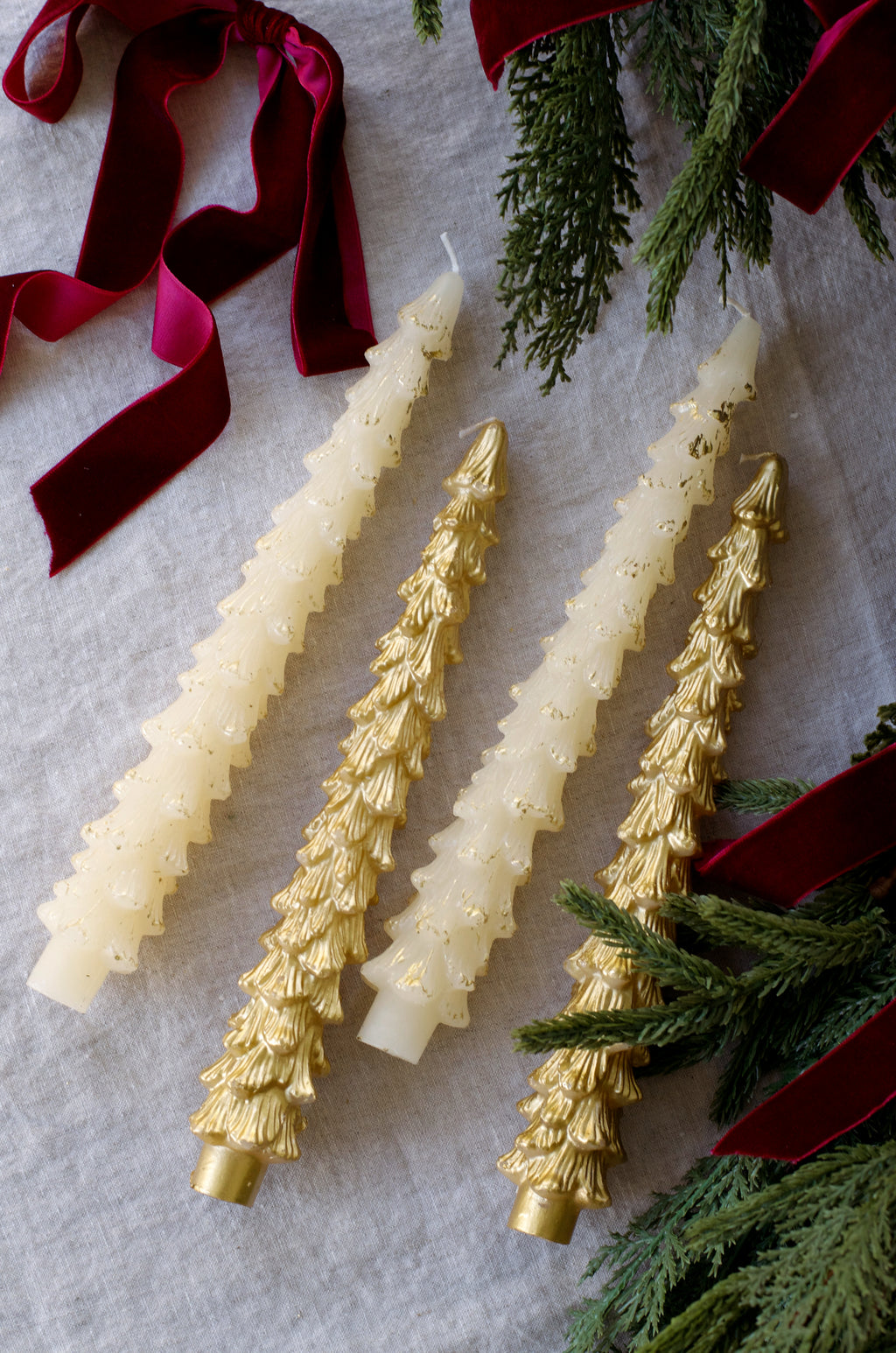 10" Tree Taper Candle Pair (2 colors)