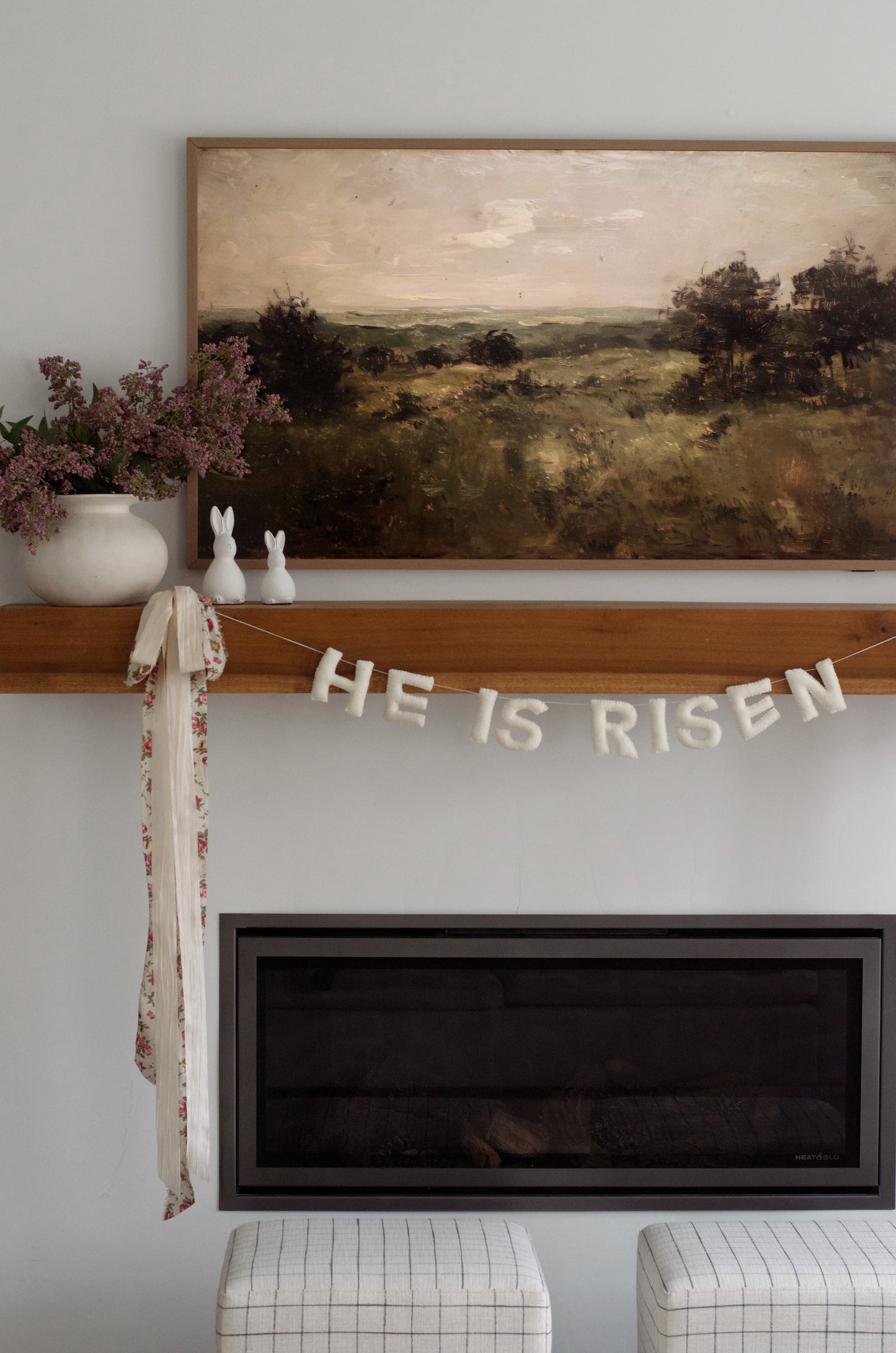He is Risen Felt Garland