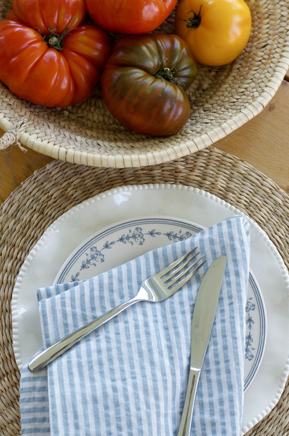 Blue Seersucker Napkin (Pack of 4)