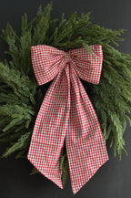 Large Red Gingham Bow
