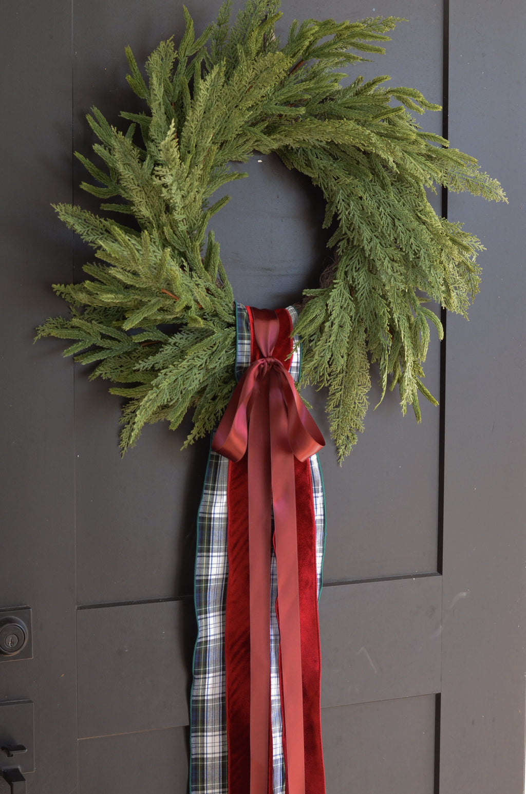 Winterberry Wreath Sash Ribbon Set