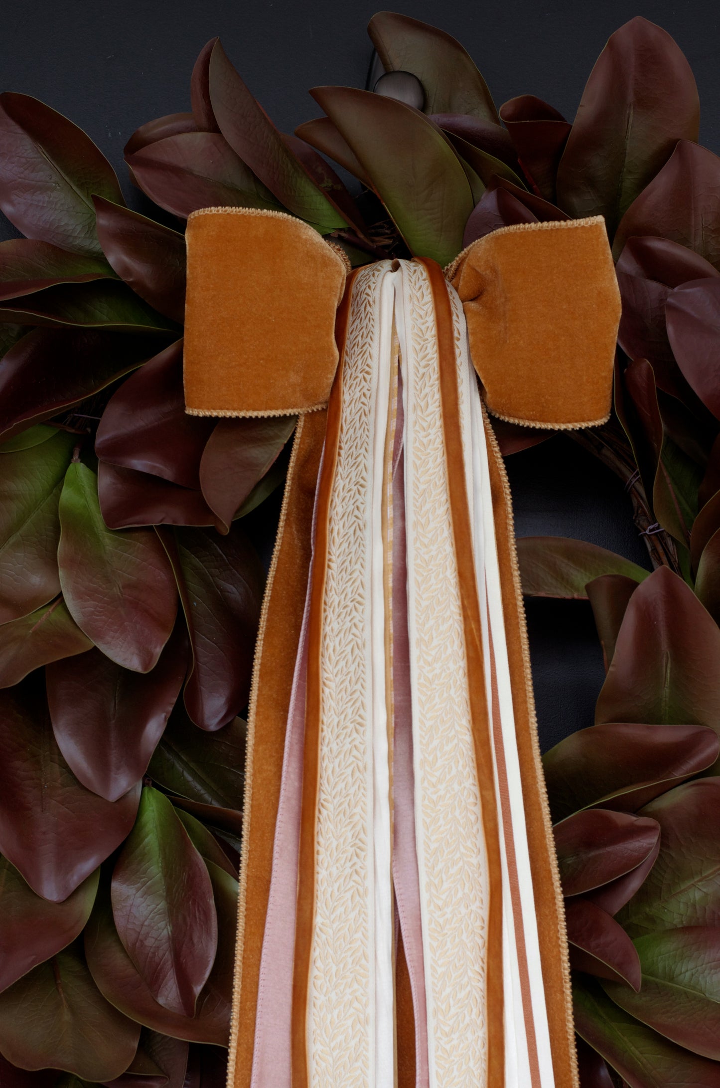 Fall Magnolia Leaf Wreath - 26"