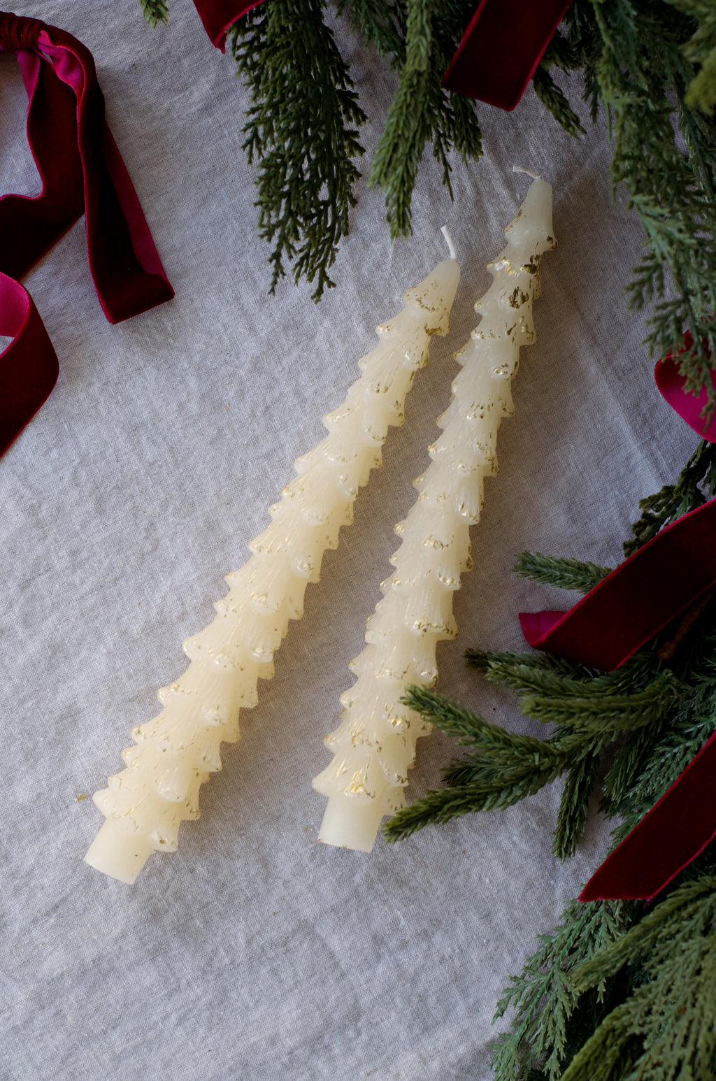 10" Tree Taper Candle Pair (2 colors)