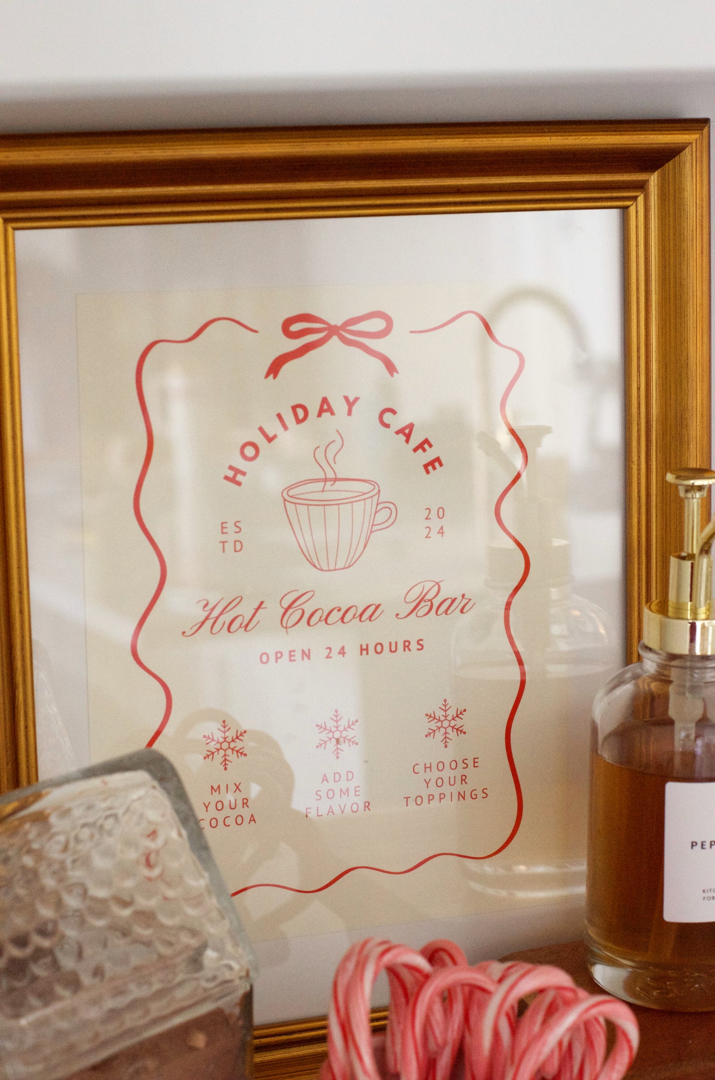 Holiday Cafe Sign Printable