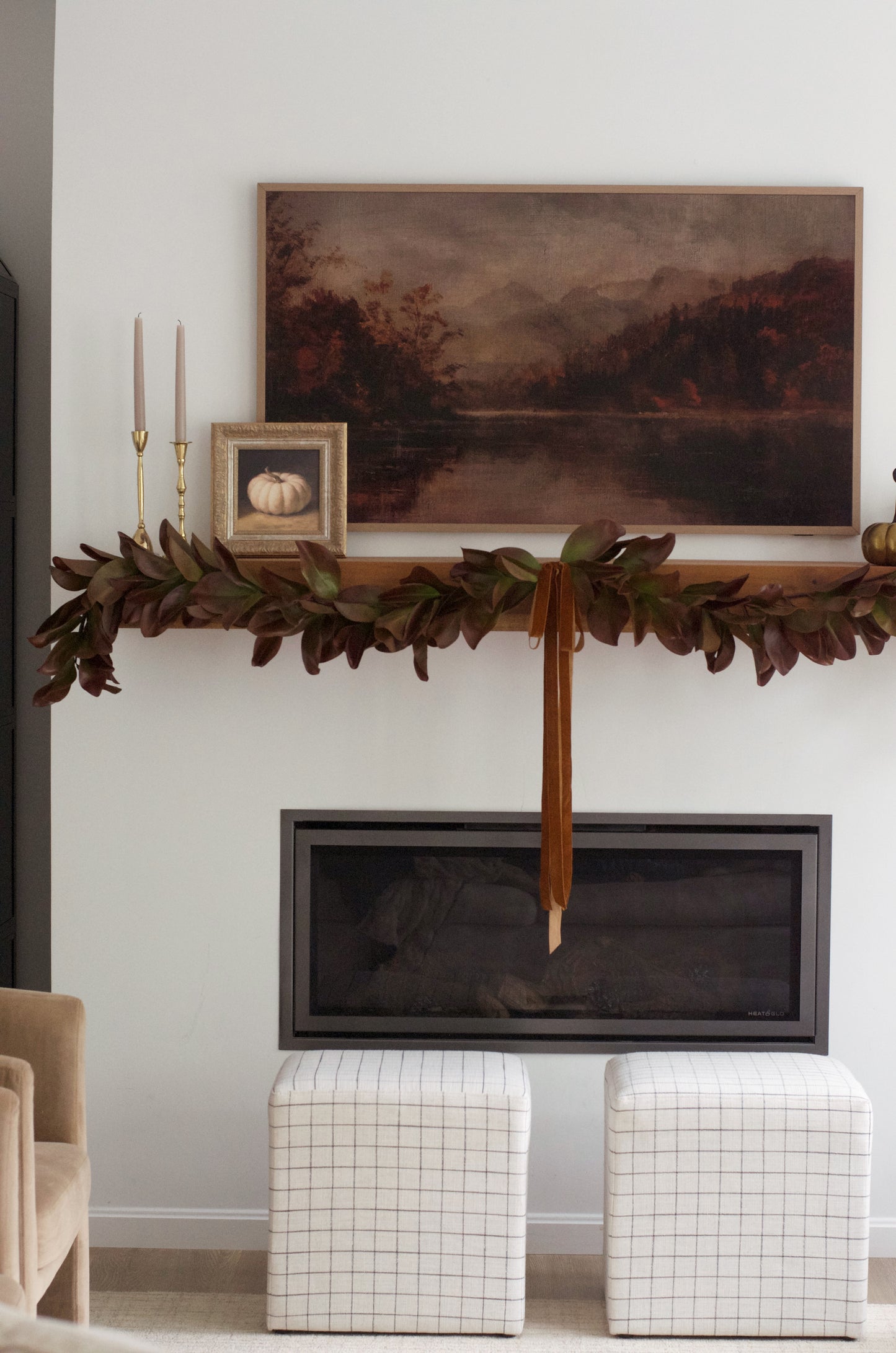 Fall Magnolia Leaf Garland - 49"