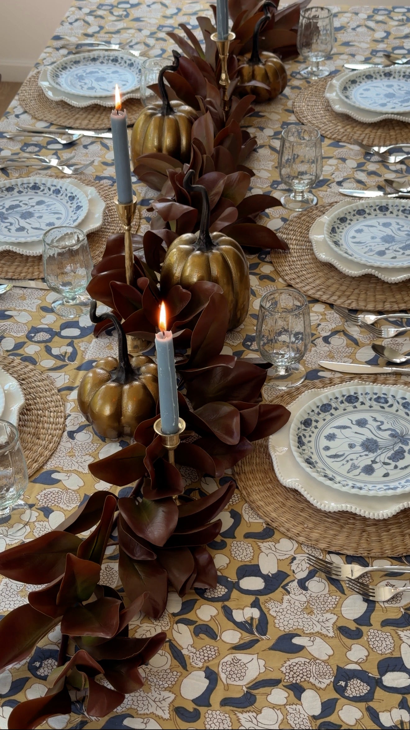 Fall Magnolia Leaf Garland - 49"