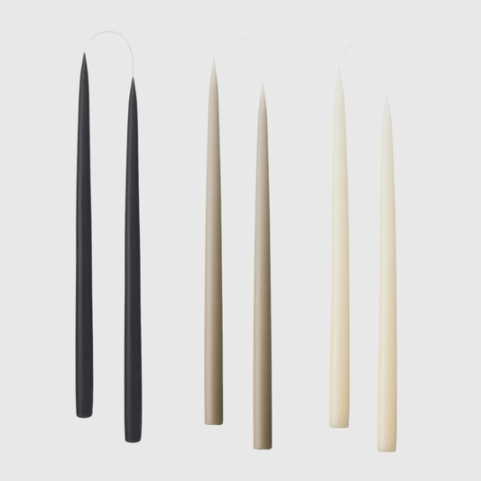 Taper Trio - Black, Flax, Ivory