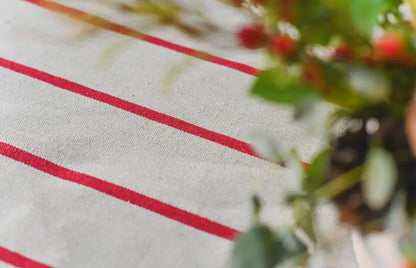 Red Stripe Tablecloth