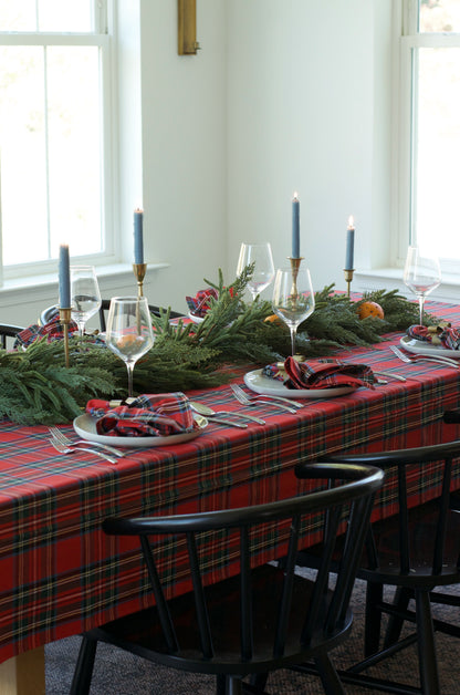 Red Tartan Plaid Tablecloth