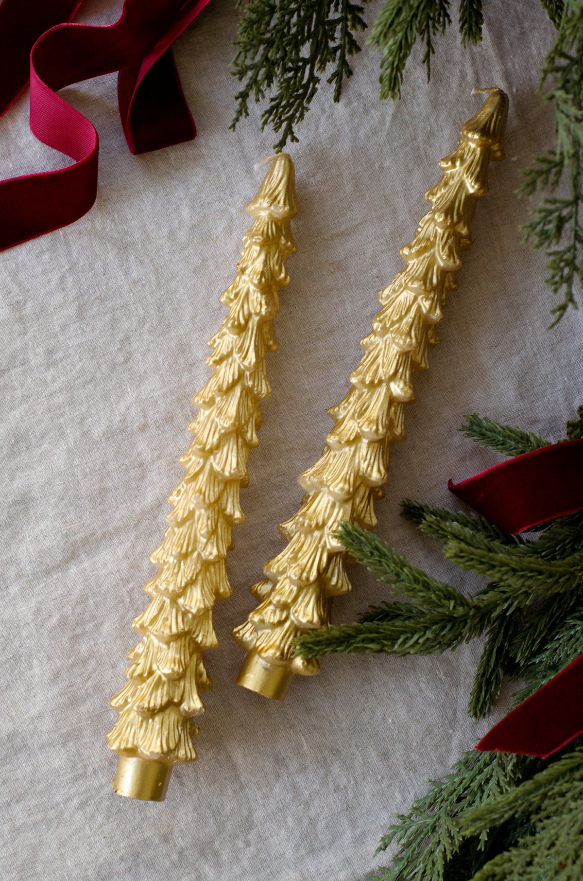 10" Tree Taper Candle Pair (2 colors)