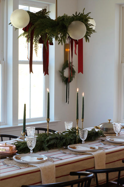 Red Stripe Tablecloth