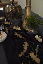 Distressed Gold Bat Garland