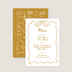 Autumn Bow Menu (Printable Template)