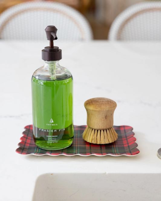 Plaid Scallop Mini Tray
