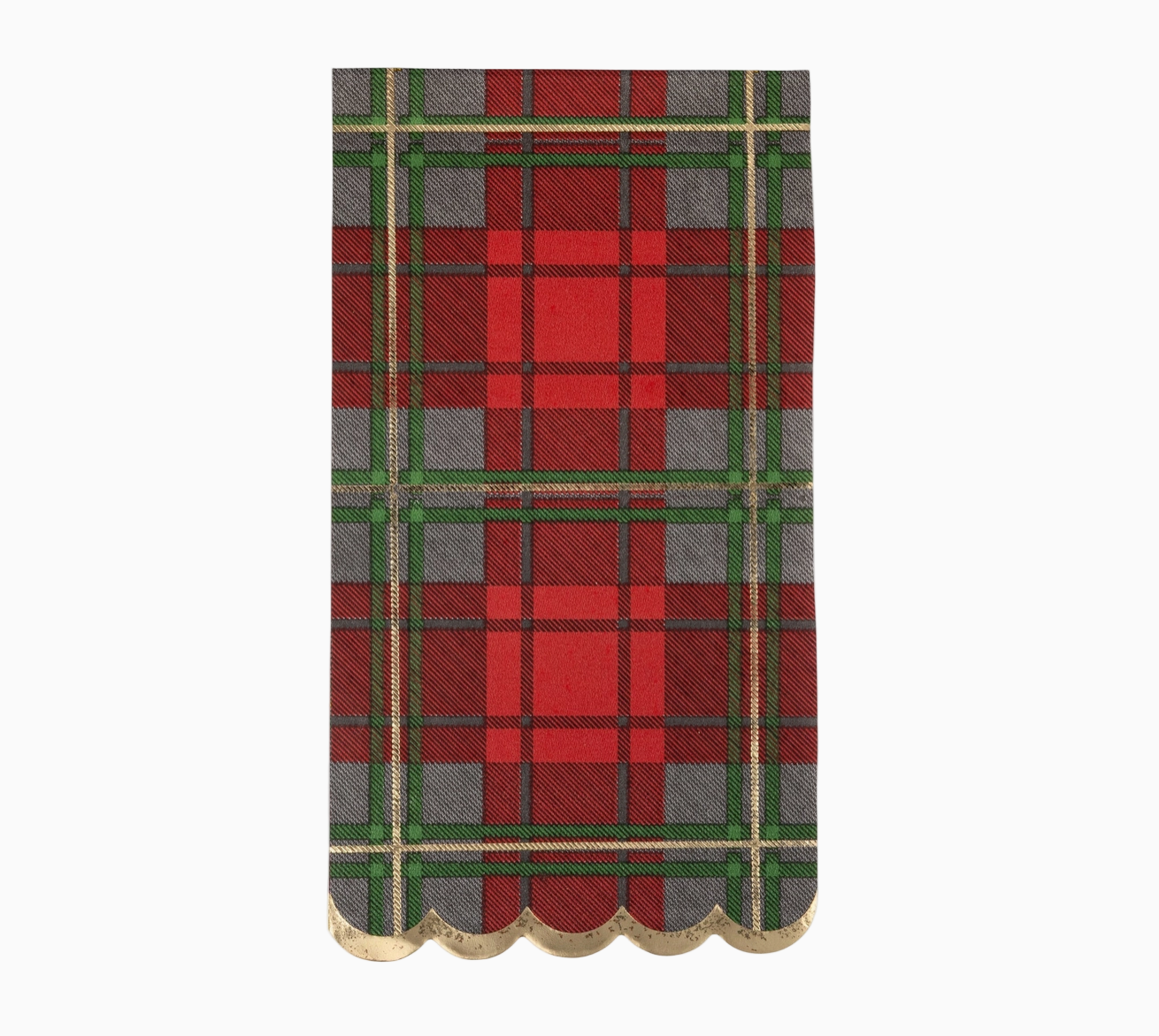 Red Plaid Dinner Paper Napkins (18 Pack)