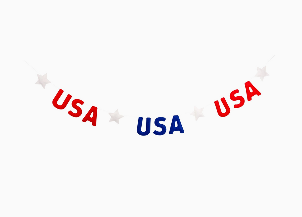 USA Felt Garland