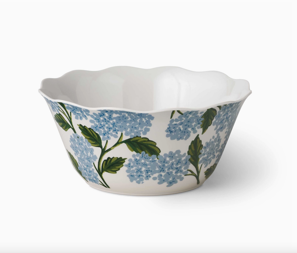 Hydrangea Melamine Serving Bowl