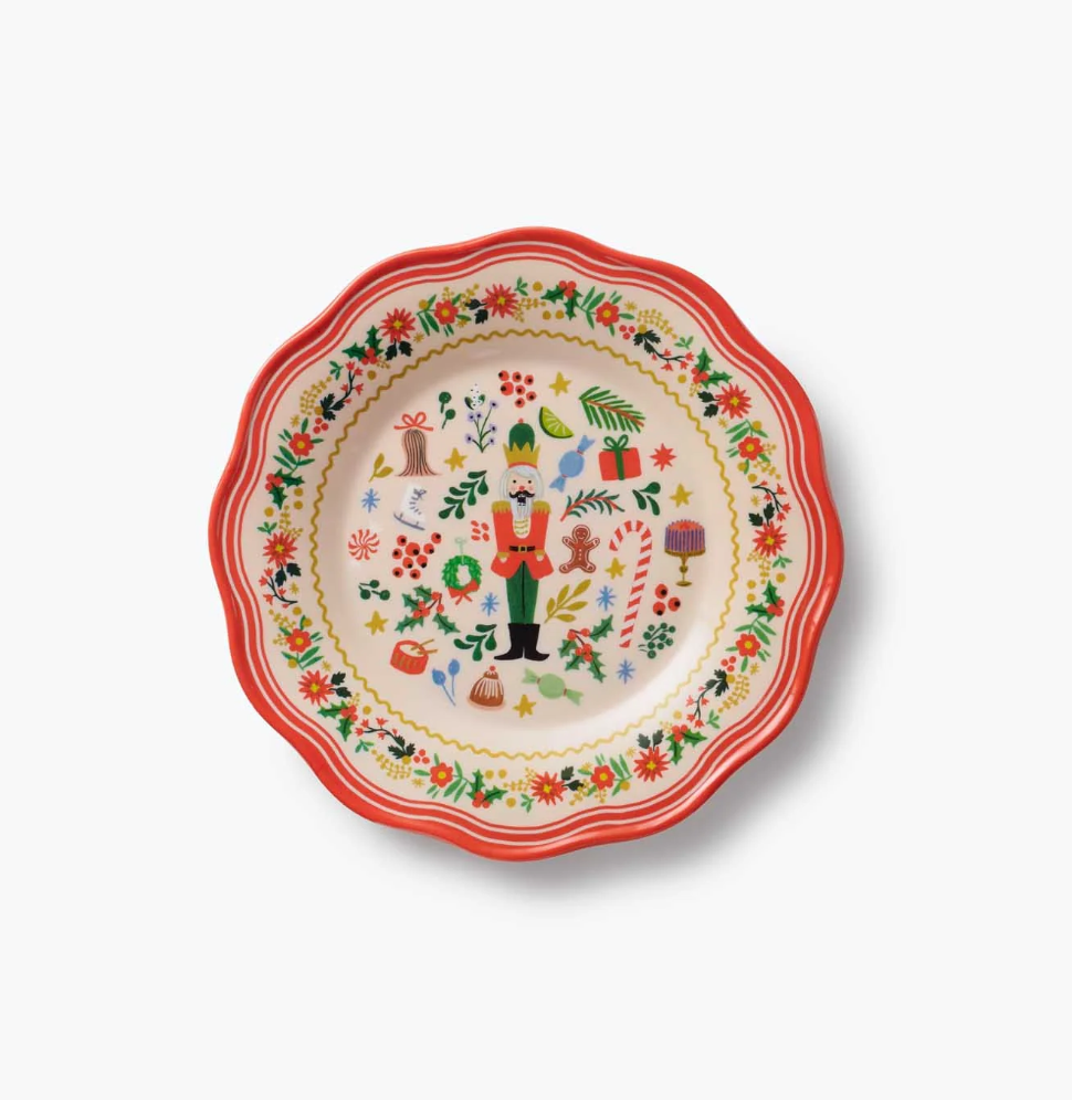 Nutcracker Melamine Dessert Plates (Set of 4)