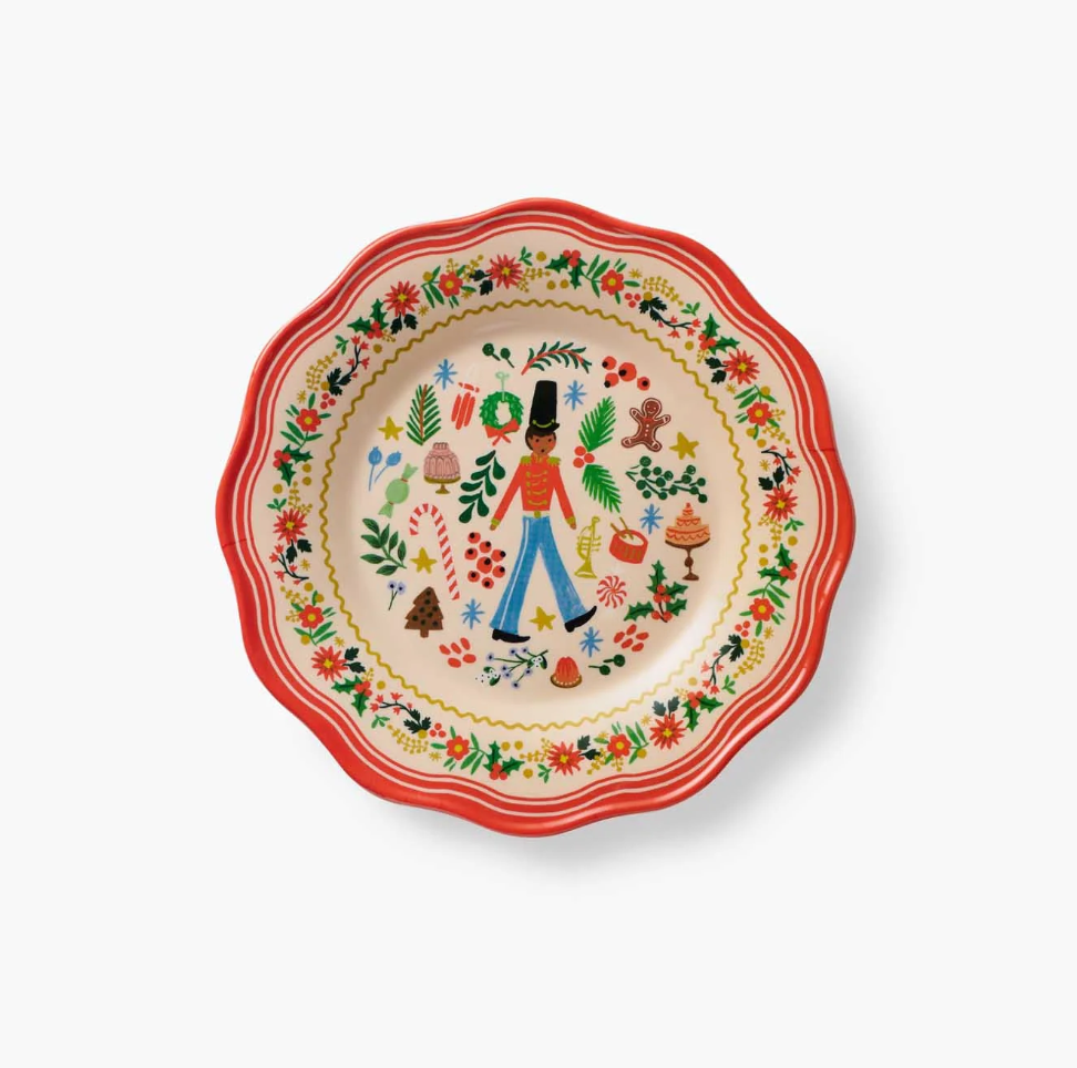 Nutcracker Melamine Dessert Plates (Set of 4)