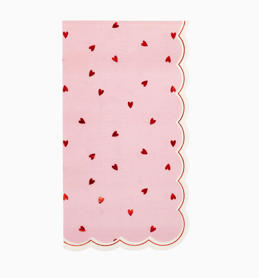 Scattered Hearts Dinner Napkin (18 pack)