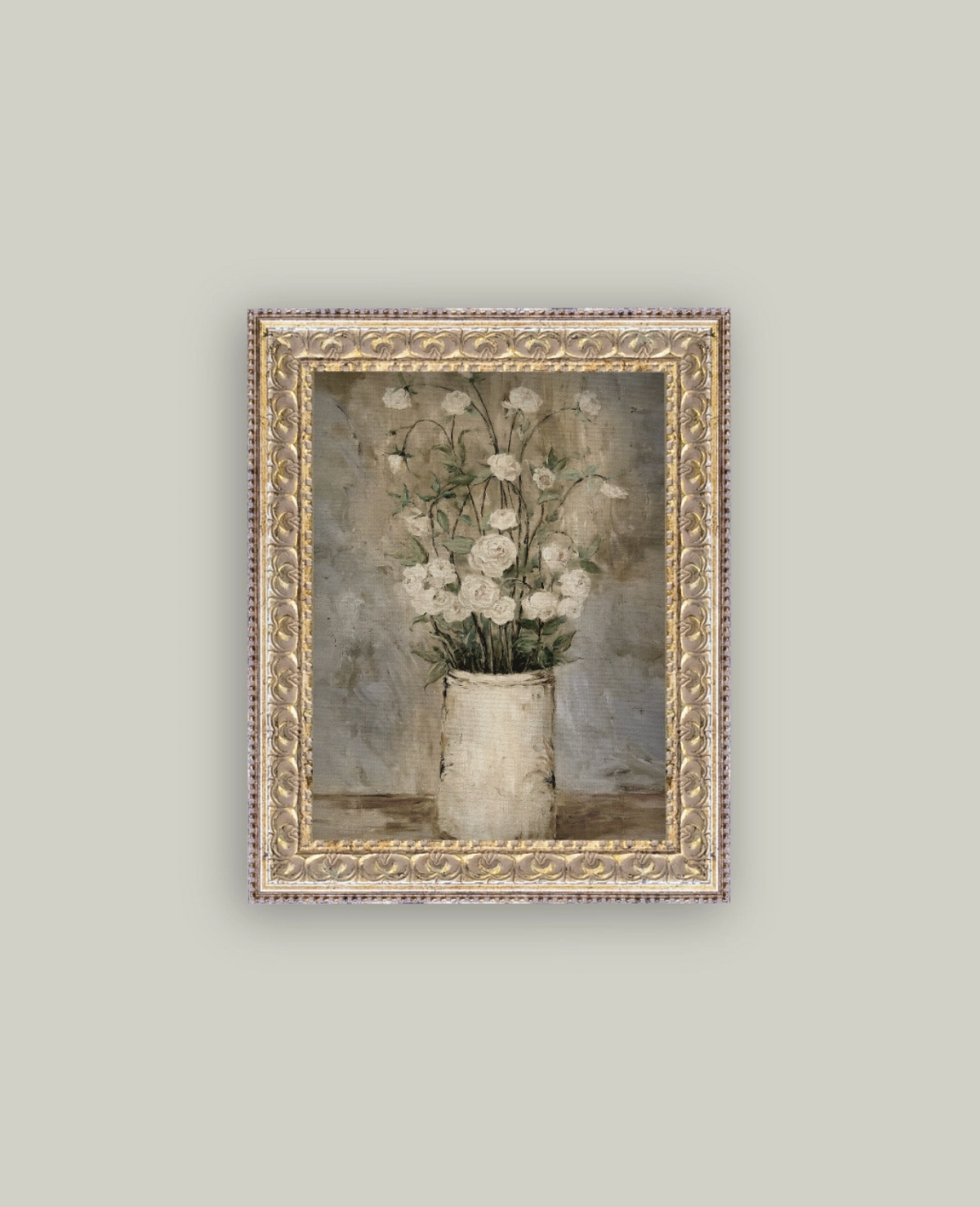 Long Stem Roses Framed Vintage Art - 8" x 10"