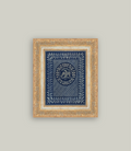 America Blue Framed Vintage Art - 10" x 12"