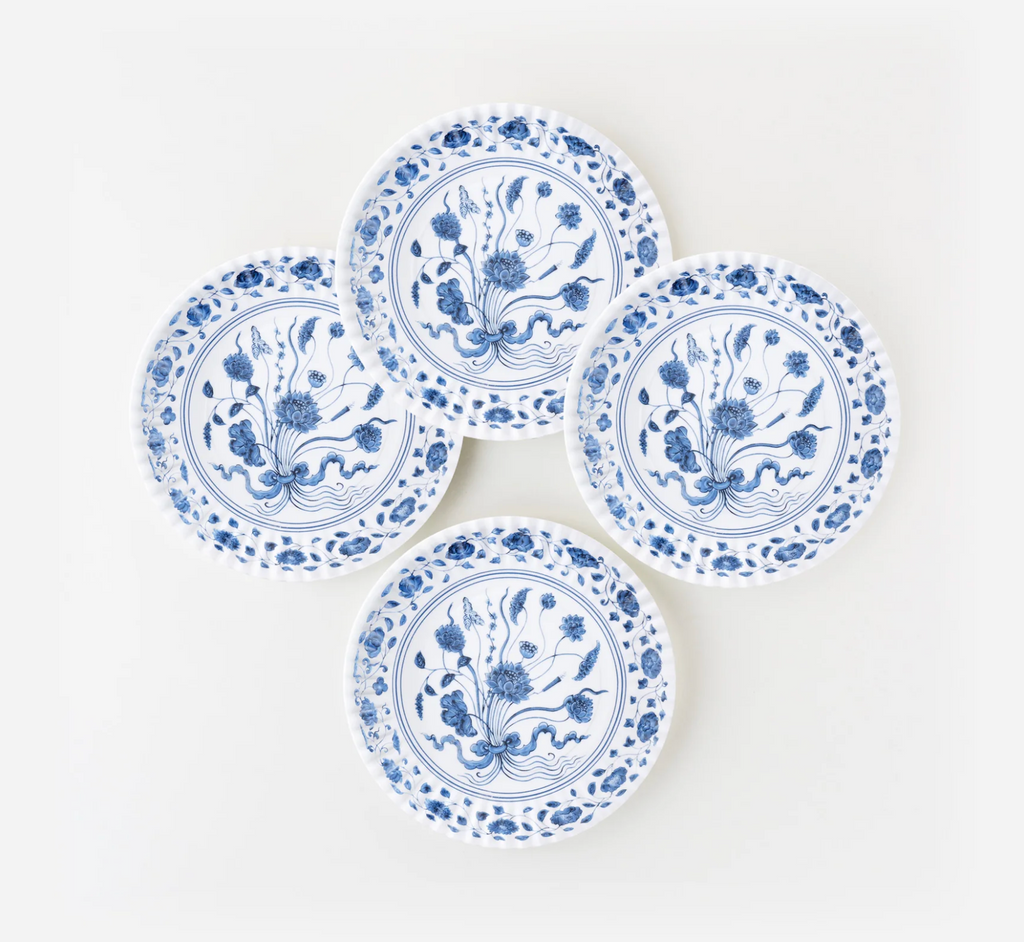 Botanical Melamine Plates (Set of 4)