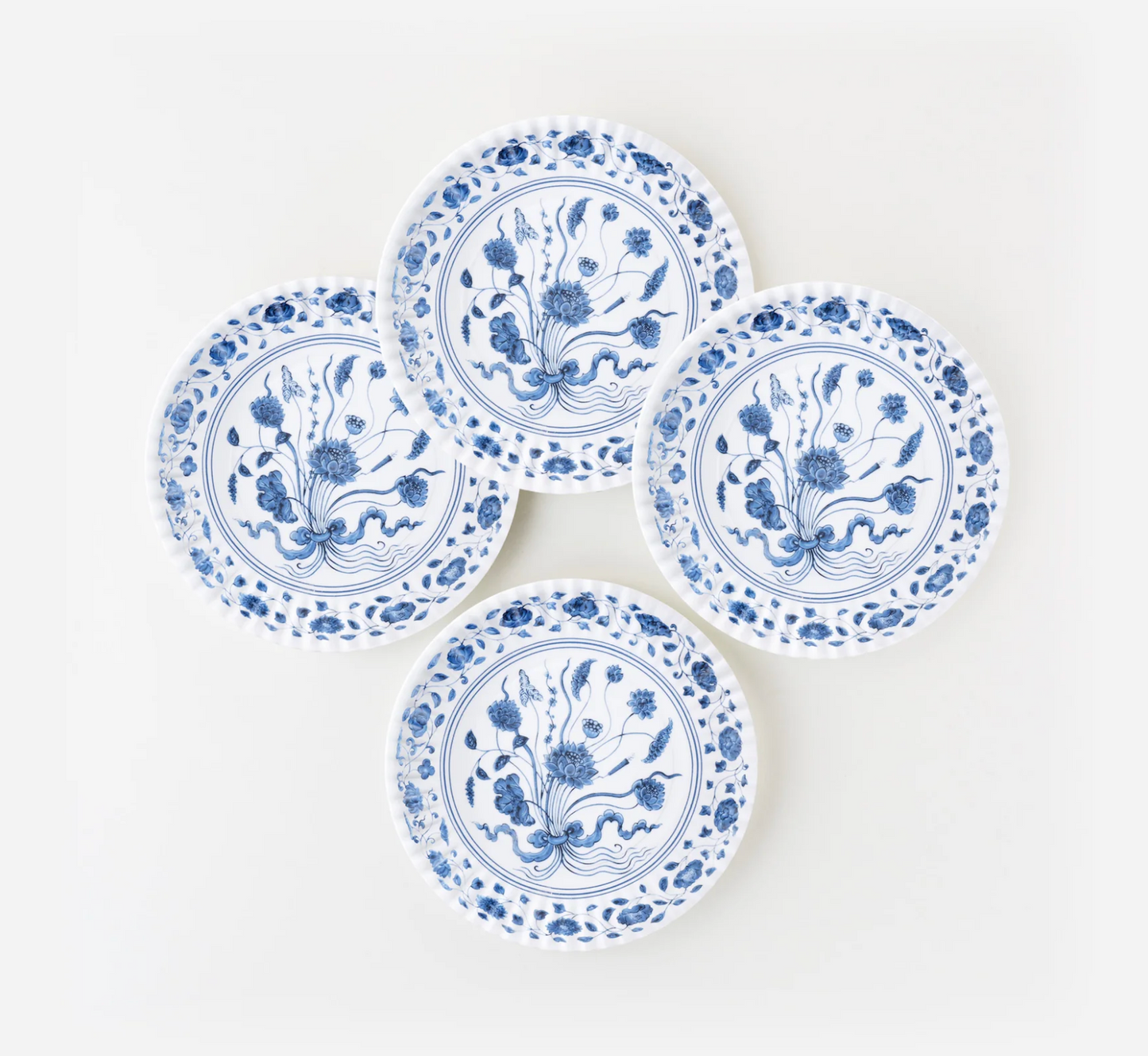 Botanical Melamine Plates (Set of 4)