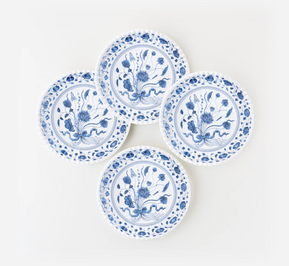 Botanical Melamine Plates (Set of 4)
