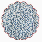 Blue Ditsy Floral Paper Plate (8 pack)