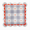 11" Plaid Stars Paper Plate (8 pack)