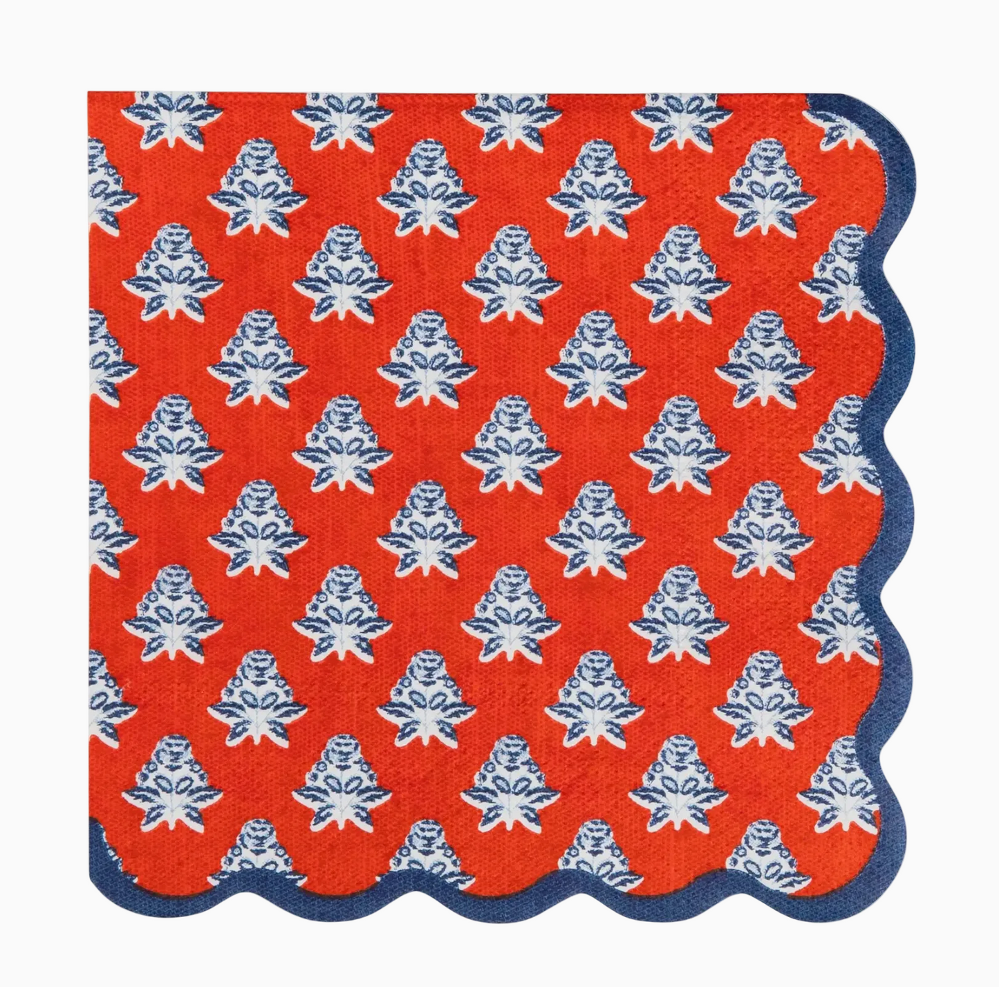 Americana Floral Paper Cocktail Napkin (24 Pack)