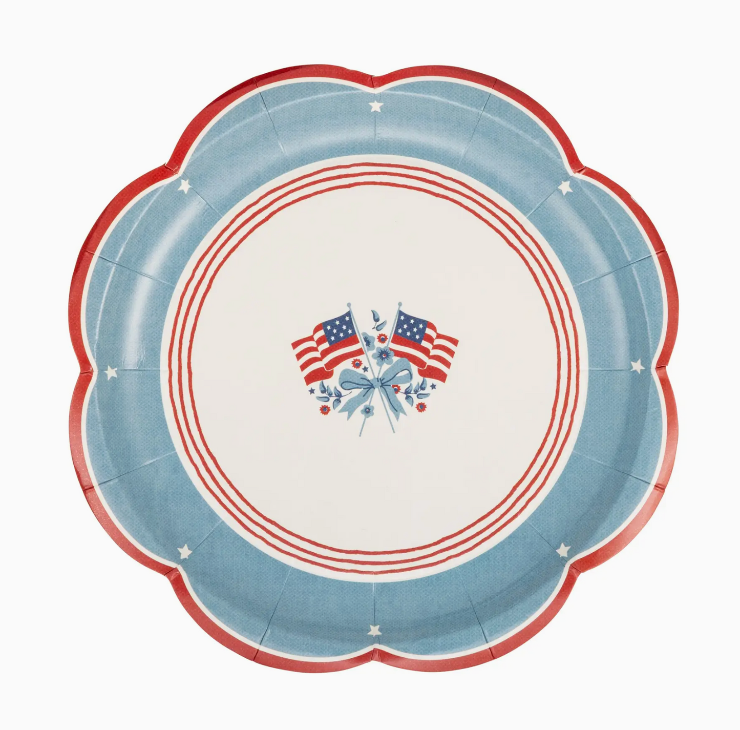 8" Americana Flag Paper Plate (8 pack)