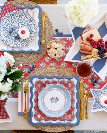 8" Americana Flag Paper Plate (8 pack)