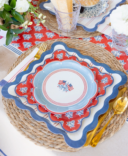 8" Americana Flag Paper Plate (8 pack)