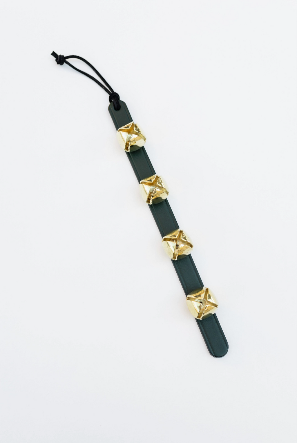 Evergreen Leather Sleigh Bells
