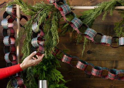 Plaid Paper Chain Kit