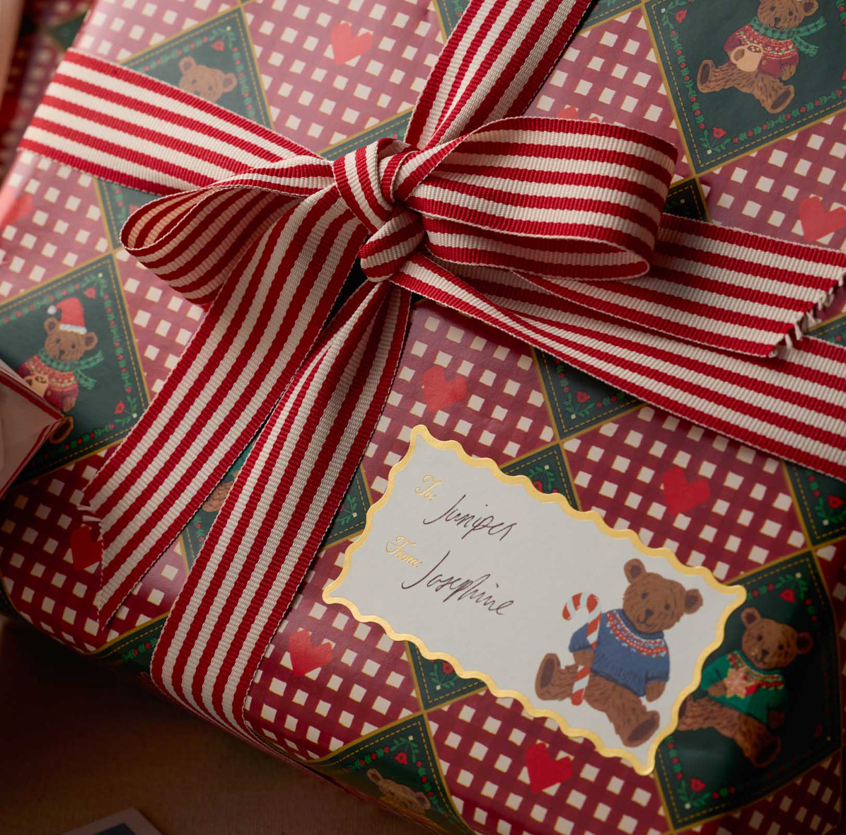 Beary Christmas Wrapping Paper Roll