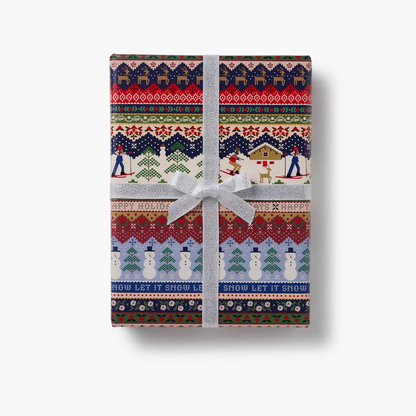 Ski Chalet Wrapping Paper Roll