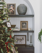 Glowing Christmas Tree Vintage Art - 10" x 12"